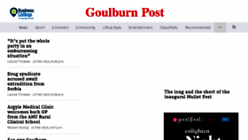 What Goulburnpost.com.au website looked like in 2018 (6 years ago)