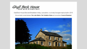 What Ghyllbeckhouse.co.uk website looked like in 2018 (6 years ago)
