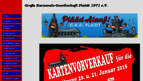 What Gkg-plaidt.de website looked like in 2018 (6 years ago)