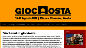 What Giocaosta.it website looked like in 2018 (6 years ago)