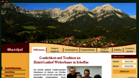 What Gasthof-weberbauer.at website looked like in 2018 (6 years ago)