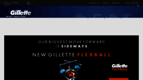 What Gillette.in website looked like in 2018 (6 years ago)