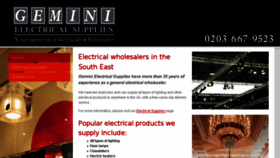 What Geminielectricalsupplieslondon.co.uk website looked like in 2018 (6 years ago)