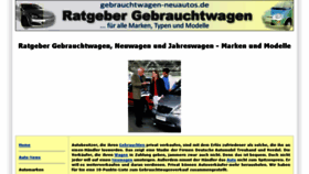 What Gebrauchtwagen-neuautos.de website looked like in 2018 (6 years ago)