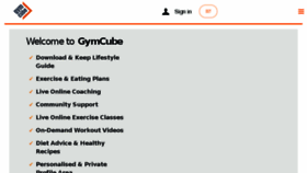 What Gymcube.com website looked like in 2018 (6 years ago)