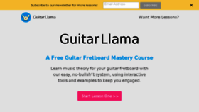 What Guitarllama.com website looked like in 2018 (6 years ago)