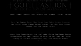 What Gothfashion.net website looked like in 2018 (6 years ago)