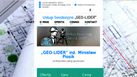 What Geolider.pl website looked like in 2018 (6 years ago)