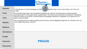 What Guentzer-brandstaetter.de website looked like in 2018 (6 years ago)
