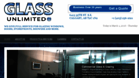 What Glassunlimited.com website looked like in 2018 (6 years ago)