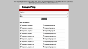 What Googleping.info website looked like in 2018 (6 years ago)