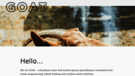 What Goatmusic.co.uk website looked like in 2018 (6 years ago)