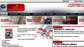 What G-truck.fr website looked like in 2018 (6 years ago)