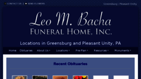 What Gaut-bachafuneralhomeinc.com website looked like in 2018 (6 years ago)