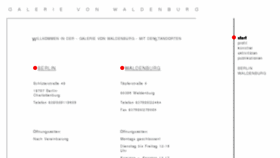 What Galerievonwaldenburg.com website looked like in 2018 (6 years ago)