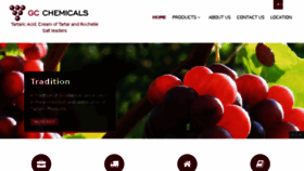 What Gcchemicals.com website looked like in 2018 (6 years ago)