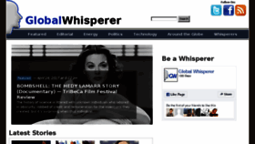 What Globalwhisperer.com website looked like in 2018 (6 years ago)