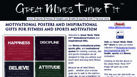 What Greatmindsthinkfit.com website looked like in 2018 (6 years ago)