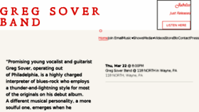 What Gregsover.com website looked like in 2018 (6 years ago)