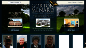 What Gortonmenardfuneralhome.com website looked like in 2018 (6 years ago)