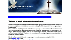 What Growingdisciples.org website looked like in 2018 (6 years ago)