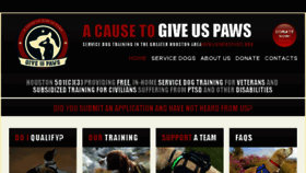 What Giveuspaws.org website looked like in 2018 (6 years ago)