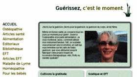 What Guerissez.org website looked like in 2018 (6 years ago)