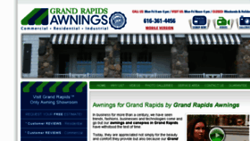 What Grandrapidsawnings.com website looked like in 2018 (6 years ago)