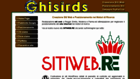 What Ghisirds.com website looked like in 2018 (6 years ago)