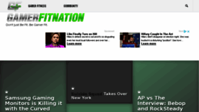 What Gamerfitnation.com website looked like in 2018 (6 years ago)