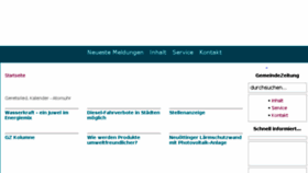 What Gemeindezeitung.de website looked like in 2018 (7 years ago)