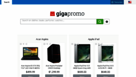 What Gigapromo.com website looked like in 2018 (6 years ago)