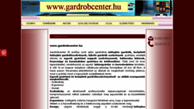 What Gardrobcenter.hu website looked like in 2018 (6 years ago)
