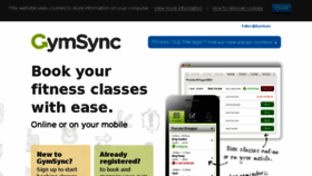 What Gymsync.co.uk website looked like in 2018 (6 years ago)