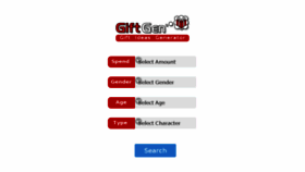 What Giftgen.co.uk website looked like in 2018 (6 years ago)