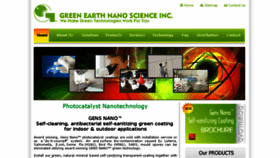 What Greenearthnanoscience.com website looked like in 2018 (6 years ago)