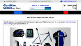 What Giantbikespares.com website looked like in 2018 (6 years ago)