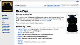 What Grimoire.wiki website looked like in 2018 (6 years ago)