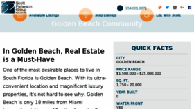 What Goldenbeach.com website looked like in 2018 (6 years ago)