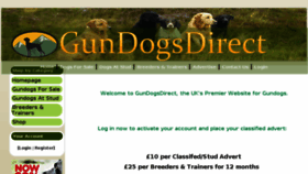 What Gundogsdirect.co.uk website looked like in 2018 (6 years ago)