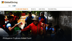 What Globalgiving.com website looked like in 2018 (6 years ago)