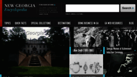 What Georgiaencyclopedia.com website looked like in 2018 (6 years ago)