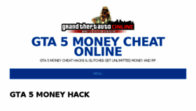 What Gta5moneycheat.online website looked like in 2018 (6 years ago)