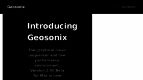 What Geosonix.com website looked like in 2018 (6 years ago)