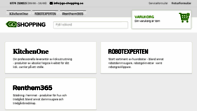 What Go-shopping.se website looked like in 2018 (6 years ago)