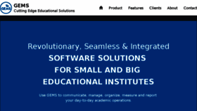 What Gems.solutions website looked like in 2018 (6 years ago)