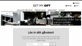 What Getmygift.se website looked like in 2018 (6 years ago)