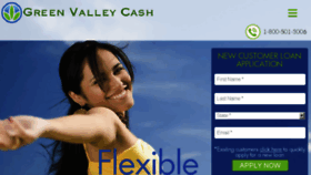 What Greenvalleycash.com website looked like in 2018 (6 years ago)