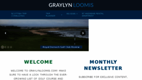 What Graylynloomis.com website looked like in 2018 (6 years ago)