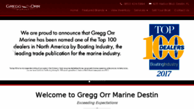 What Greggorrmarinedestin.com website looked like in 2018 (6 years ago)